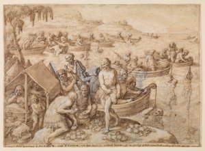  od Jan van der (1523-1605) Straet