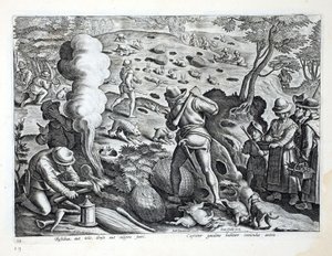 Lov králíků, ilustrace z 