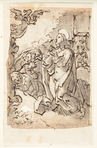 Agónie v zahradě od Jan van der Straet, called Stradanus