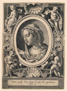 Temperance, deska 7 "VII Virtutim...Imagines" od Jan van der Straet, called Stradanus