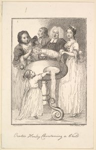 Řečník Henley křtí dítě, 1794. od Jane Ireland