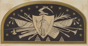 Lunette - Massachusetts State Seal, c. 1937.