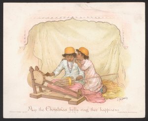 Vánoční přání (chromolitho)
