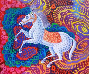 Cirkusový kůň, 2016, od Jane Tattersfield