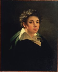 "Autoportrét"" Obraz Janose Rombauera (1782-1849) 1813 Státní muzeum výtvarných umění A. Puškina, Moskva od Janos Rombauer