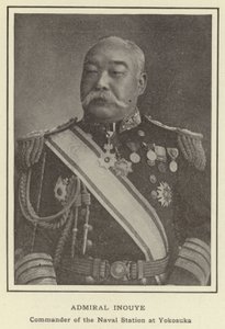 Admirál Inouye, velitel námořní stanice v Yokosuce od Japanese Photographer