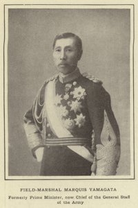 Polní maršál Marquis Yamagata, bývalý předseda vlády, nyní náčelník generálního štábu armády od Japanese Photographer