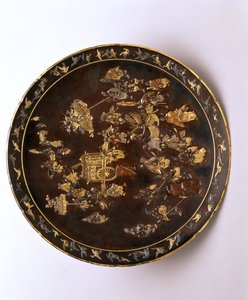 Charger, cca 1885 (bronz, stříbro, měď a zlacení) od Japanese School