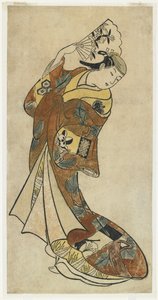 Fujimura Handyová? II v taneční scéně, 20. léta 18. století od Japanese School
