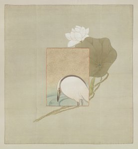 Dárkový obal, období Meidži (1868-1912) (malované hedvábí s vyšívanými nitěmi) od Japanese School