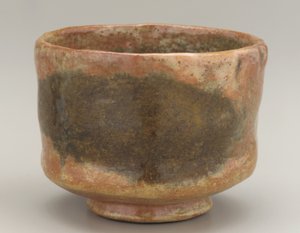 Nízká válcová čajová mísa, Kjóto, Kyoto-fu, období Edo, první polovina 19. století (keramika) od Japanese School