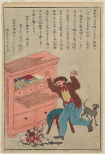 Thomas Carlyle, ze série Životy velkých lidí Západu, c.1870 od Japanese School