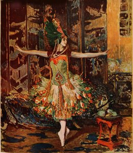 Tamara Karsavina. Obálka časopisu Jugend, 1914 od Jaques Èmile Blanche
