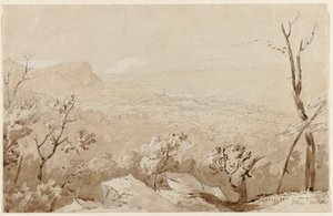 Pohled z Bald Mountain, Orange County, NY, 1843. od Jasper Francis Cropsey