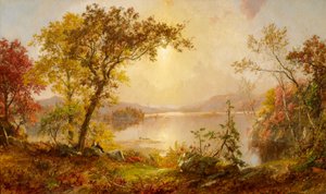 Greenwood Lake, Podzim na Hudsonu od Jasper Francis Cropsey