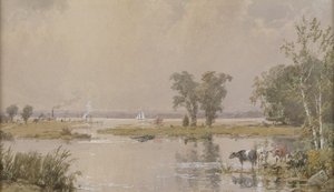 Hackensack Meadows od Jasper Francis Cropsey