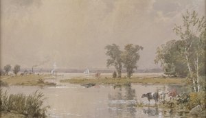 Hackensack Meadows, 1890. od Jasper Francis Cropsey