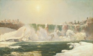 Niagarské vodopády v zimě, 1868.
