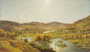 Sidney Plains a soutok řek Susquehanna a Unadilla od Jasper Francis Cropsey