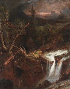 The Clove - Bouřková scéna v Catskill Mountains od Jasper Francis Cropsey