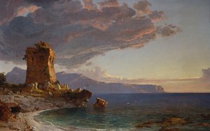 Ostrov Capri, 1893 od Jasper Francis Cropsey