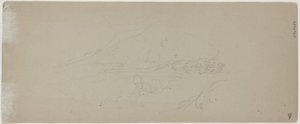 Pohled na horu [verso] od Jasper Francis Cropsey
