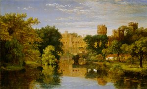 Hrad Warwick, Anglie, 1857 od Jasper Francis Cropsey