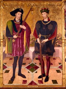 Svatý Abdon a Saint Sennen, mučedníci, kteří zemřeli v Římě kolem roku 303 za pronásledování císaře Diokleciána (245-313) proti křesťanům od Jaume Huguet