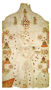 Mapa Středozemního moře a Černého moře, 1563 od Jaume Olives