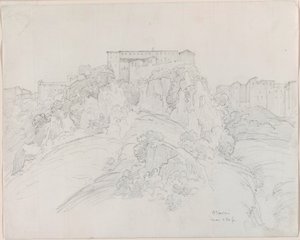 Pohled na Narni od Jean-Baptiste-Camille Corot