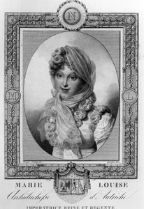 Marie-Louise Rakouská (1791-1847) 2. manželka Napoleona I., císaře Francie v letech 1810-1814 (rytina)