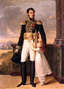 Generál Junot a jeho dcera Josephine, c. 1805 (malba) od Jean-Baptiste (attr. to) Isabey