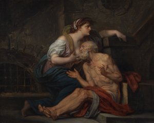 Cimon a Pero: "Římská charita" od Jean-Baptiste Greuze