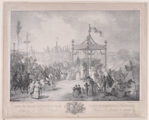 Příjezd Jeho Královské Výsosti vévody z Bordeaux do Chambordu
