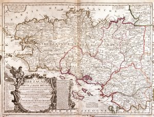 Bretaň, východ Pays-de-la-Loire, Francie od Jean Baptiste Nolin