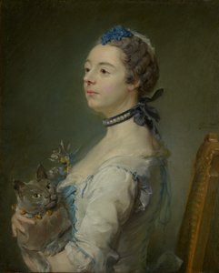 Magdaleine Pinceloup de la Grange, narozená v Parseval od Jean Baptiste Perronneau
