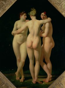 Tři Grácie od Jean Baptiste Regnault