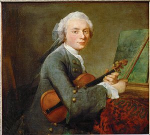 Le jeune homme au violon - mladý muž s houslemi ...