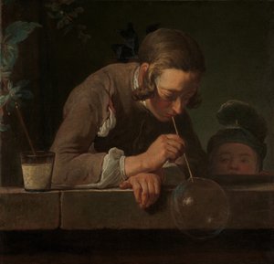 Soap Bubbles, c.1733-34 (olej na plátně) od Jean Baptiste Simeon Chardin