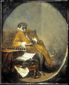 Opice - od J. B. Chardina od Jean Baptiste Simeon Chardin