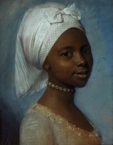 Portrét mladé ženy (pastel na papíře) od Jean Etienne (previously attr. to) Liotard