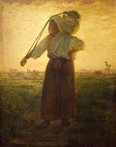 Normanská dojička v Greville od Jean Francois Millet