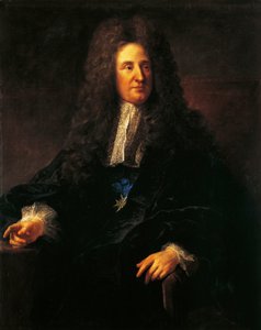 Portrét Julese Hardouina Mansarta (1646-1708), francouzského architekta, vůdčí osobnosti francouzské barokní architektury, obraz Jean-Francoise Milleta (1814-1875) od Jean Francois Millet