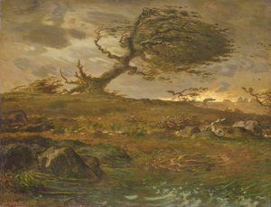 Poryv větru od Jean Francois Millet