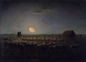 Ovčinec, Moonlight od Jean Francois Millet