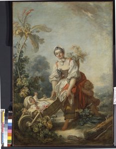 Radosti mateřství (olej na plátně) od Jean Honore Fragonard