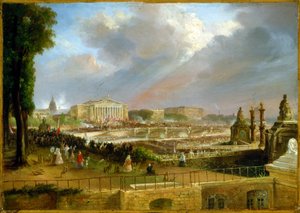 Proklamation der Republik auf dem Portikus der Abgeordnetenkammer, 4. Mai von Jean-Jacques Champin