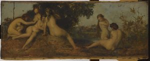 Naiady, mezi lety 1873 a 1877 (olej na plátně)