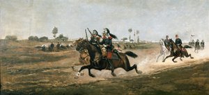 Fáze bitvy u Solferina (olej na plátně) od Jean-Louis Ernest (attr.to) Meissonier