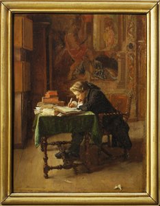 Jeune homme travaillant - Mladý muž pracující ... od Jean Louis Ernest Meissonier